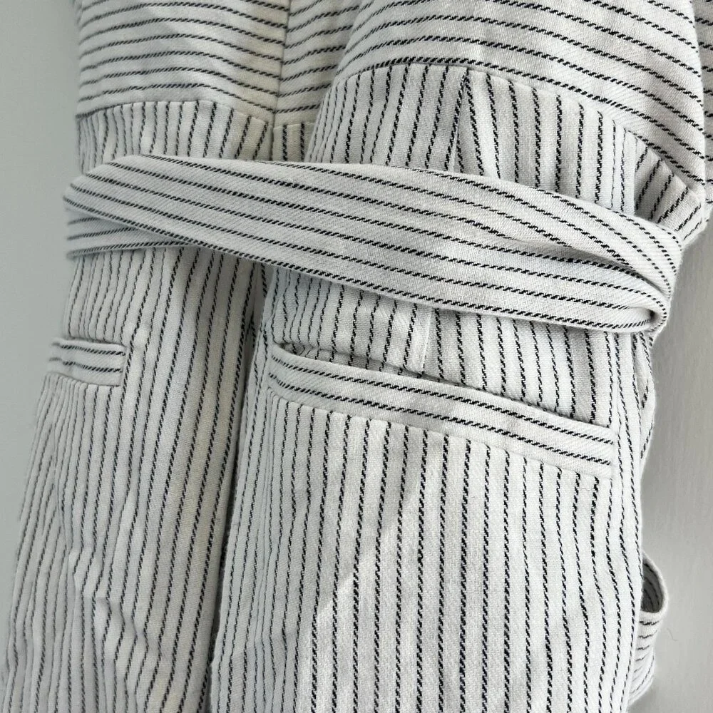 Banana Republic Linen-Cotton Cropped Wide Leg Jumpsuit - Picture 4 of 5